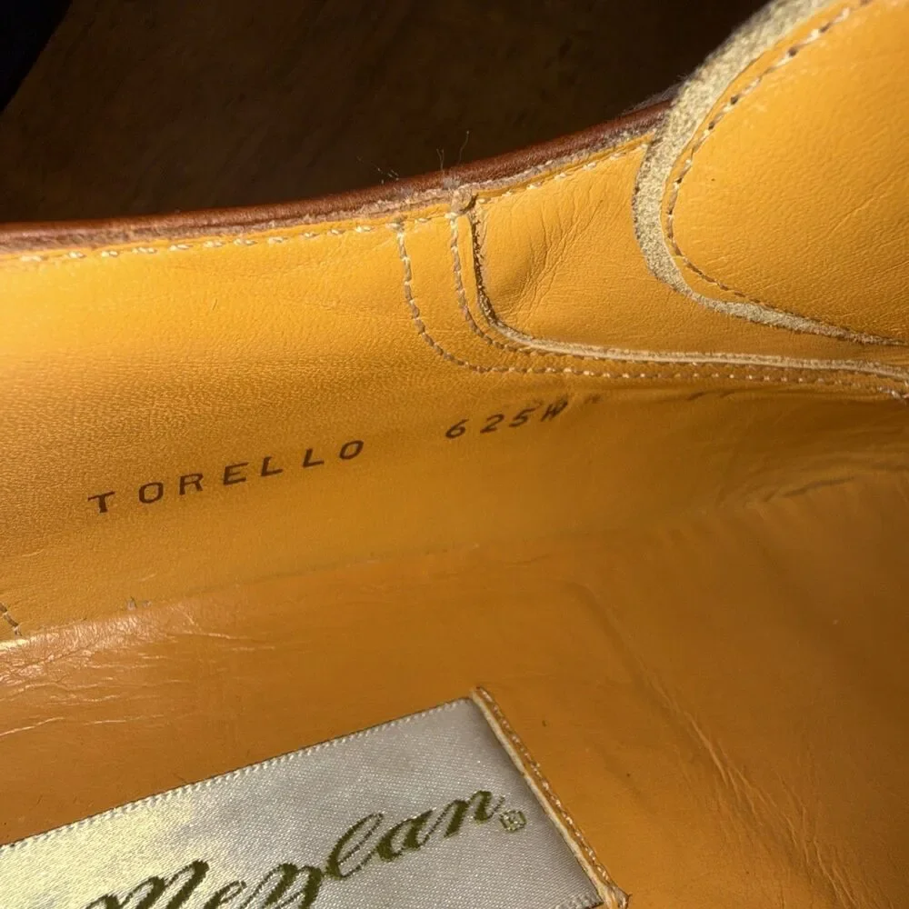Mezlan Torello Apron Toe Derby Brown Leather Lace Up Dress Shoes Spain Mens 11W